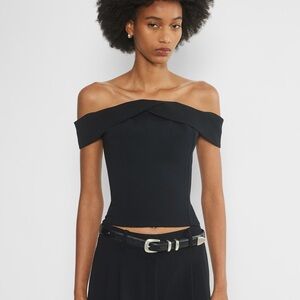 New Aritzia Wilfred Queens Top XS black New with tag